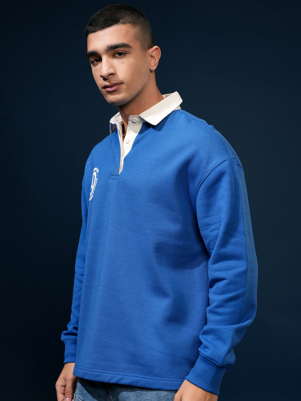 Marvel By Highlander Men Blue Avengers Printed Polo Collar T-Shirt - Blue - Image 4