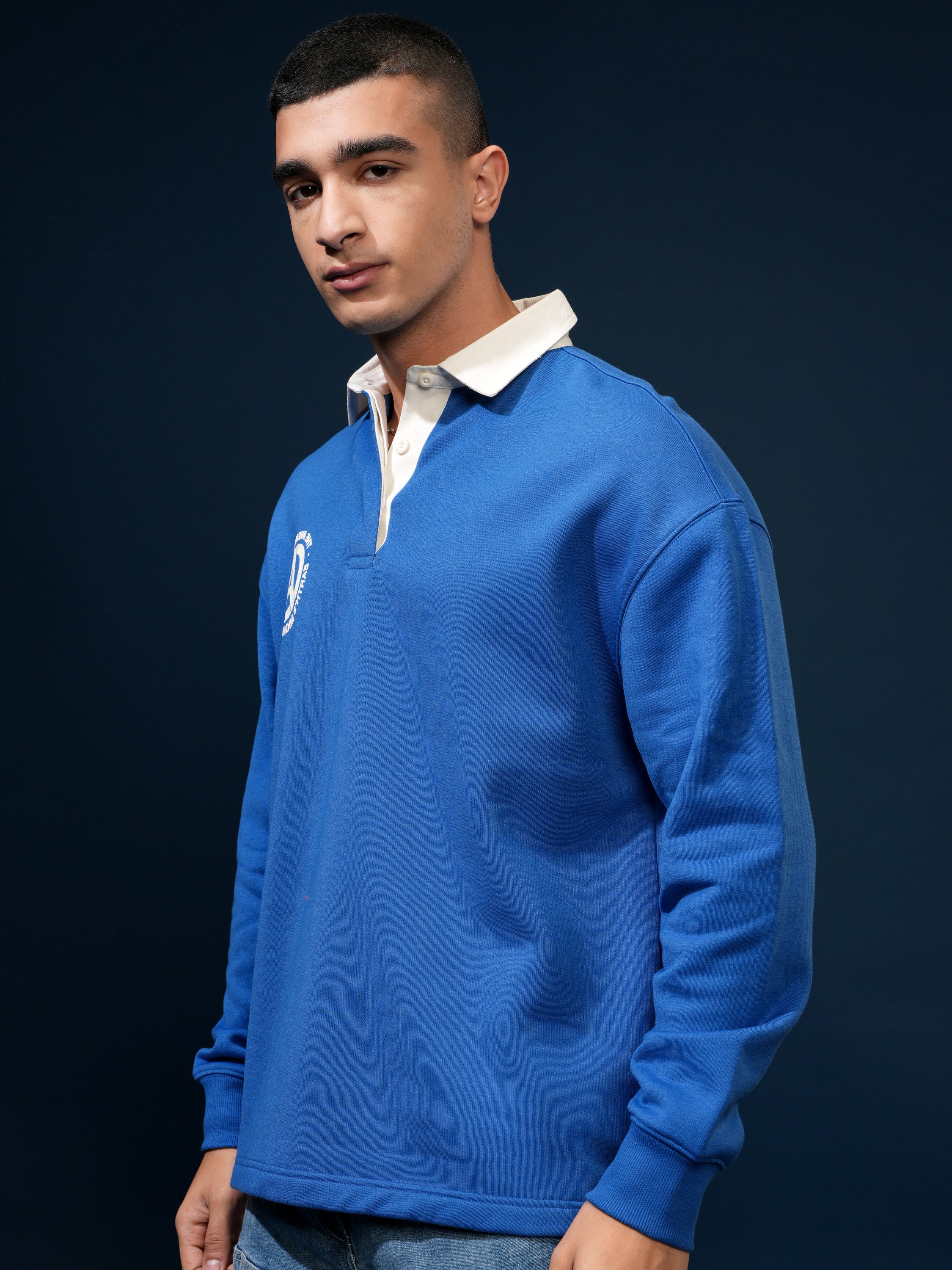 Marvel By Highlander Men Blue Avengers Printed Polo Collar T-Shirt - Blue - Image 4