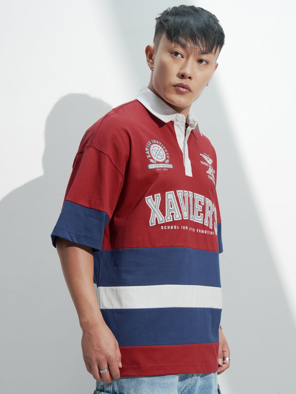 Marvel By Highlander Men Maroon X-Men Printed Polo Collar T-Shirt - Maroon - Image 6