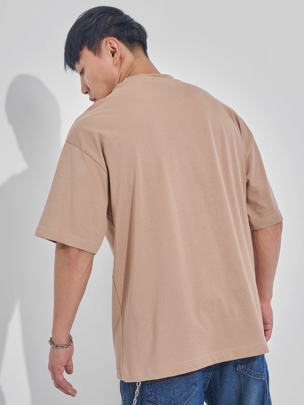 Marvel By Highlander Men Brown Doctor Doom Printed Round Neck Oversized Fit T-Shirt - Brown - Image 3
