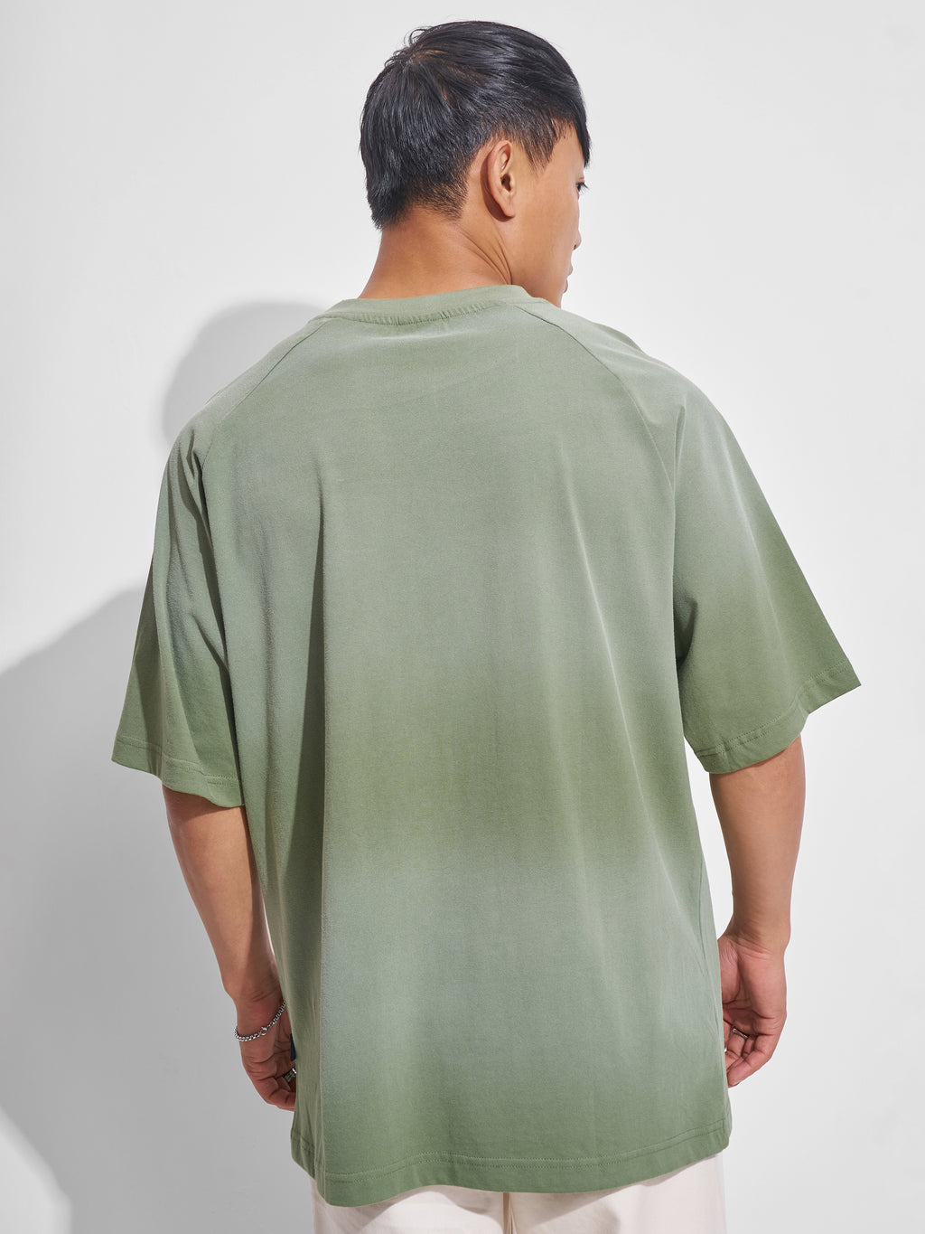 Marvel By Highlander Men Green Captain America Printed Round Neck Oversized Fit T-Shirt - Green - Image 3