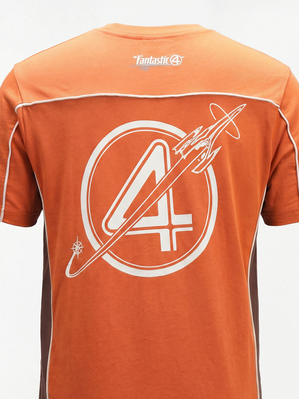 Marvel By Highlander Men Orange The Fantastic Four Printed Round Neck T-Shirt - Orange - Image 1