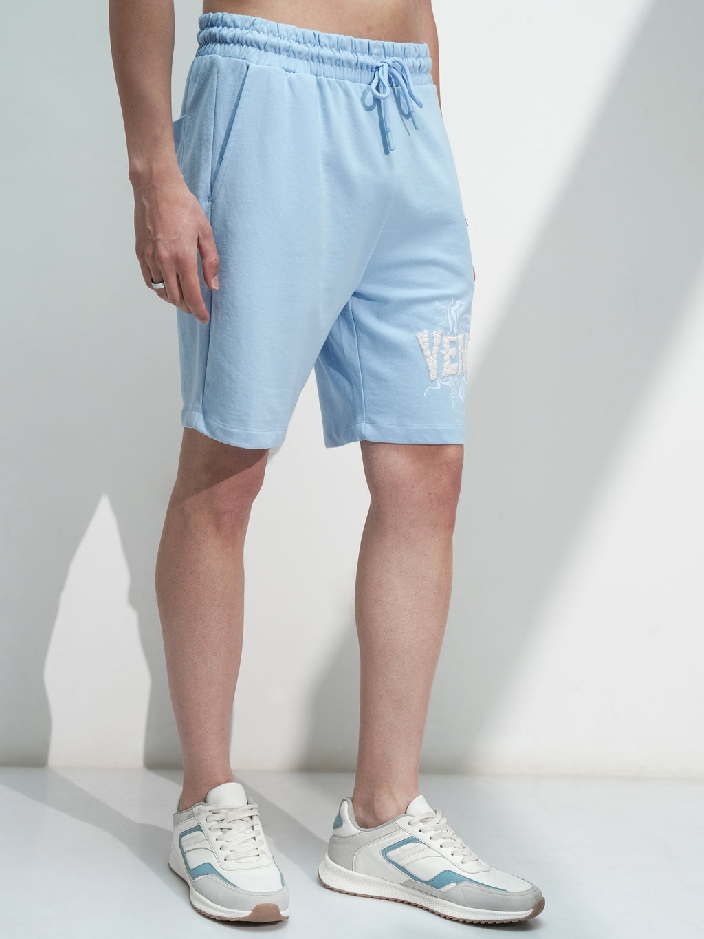 Marvel By Highlander Men Blue Venom Relaxed Fit Shorts - Blue - Image 6