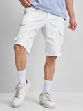 Marvel By Highlander Men White Iron Man Relaxed Fit Cargo Shorts - White - Image 1