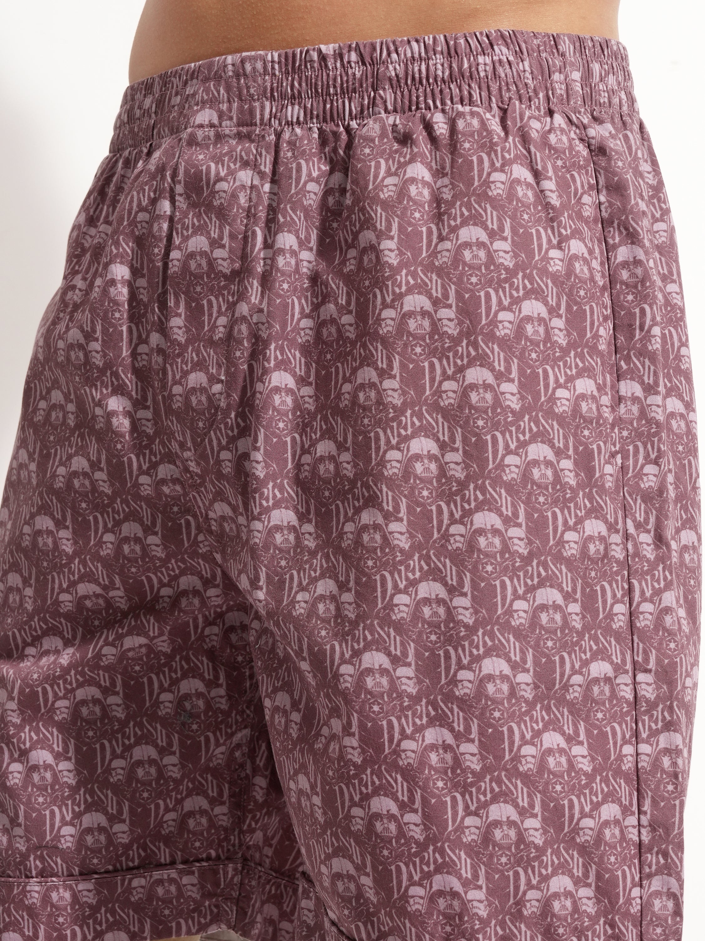 Highlander Men Purple Star Wars T-shirt With Shorts Co-Ords - Purple - Image 7