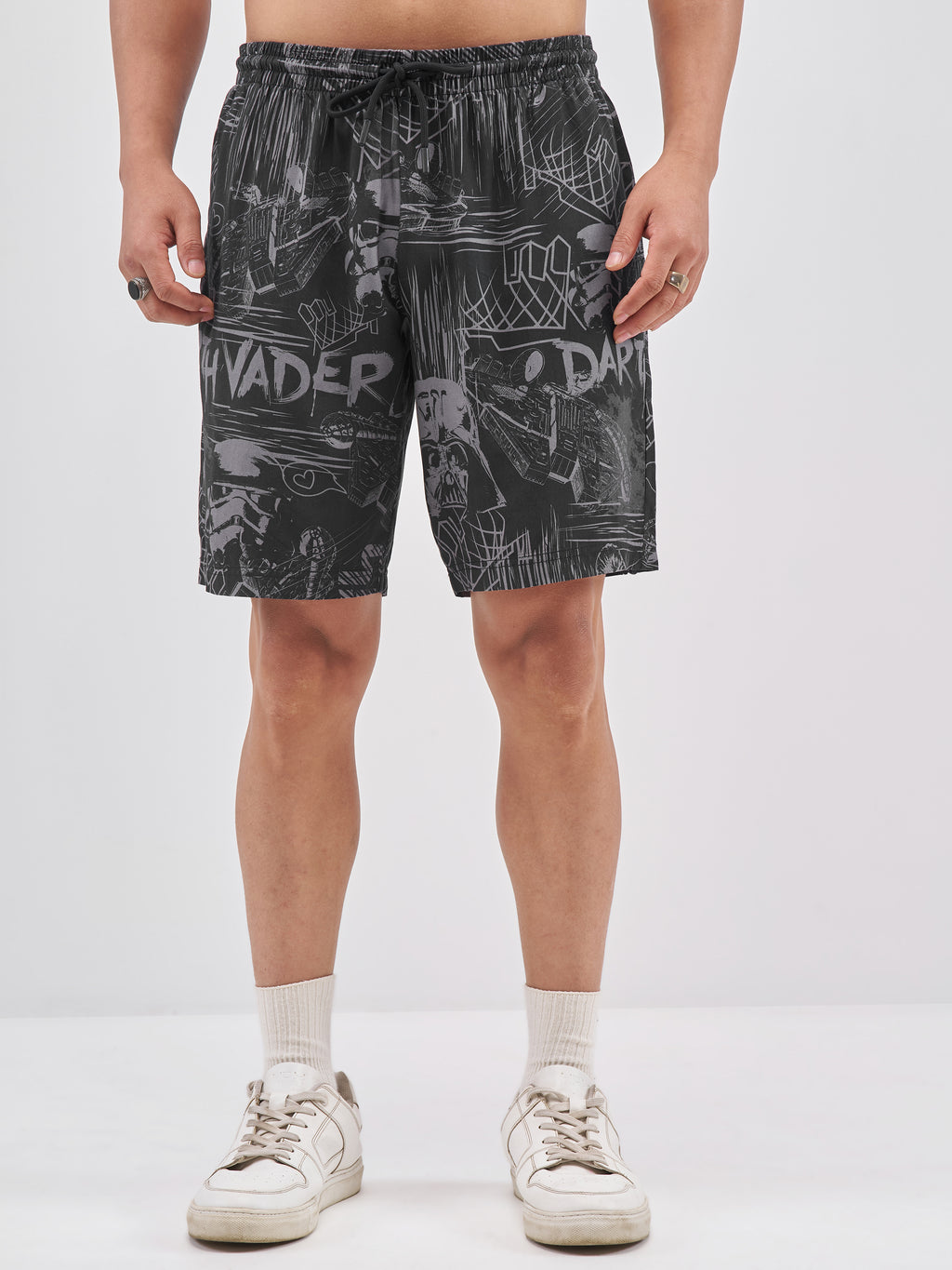 Star Wars Highlander Men Black Shirt With Shorts Co-Ords - Black - Image 8