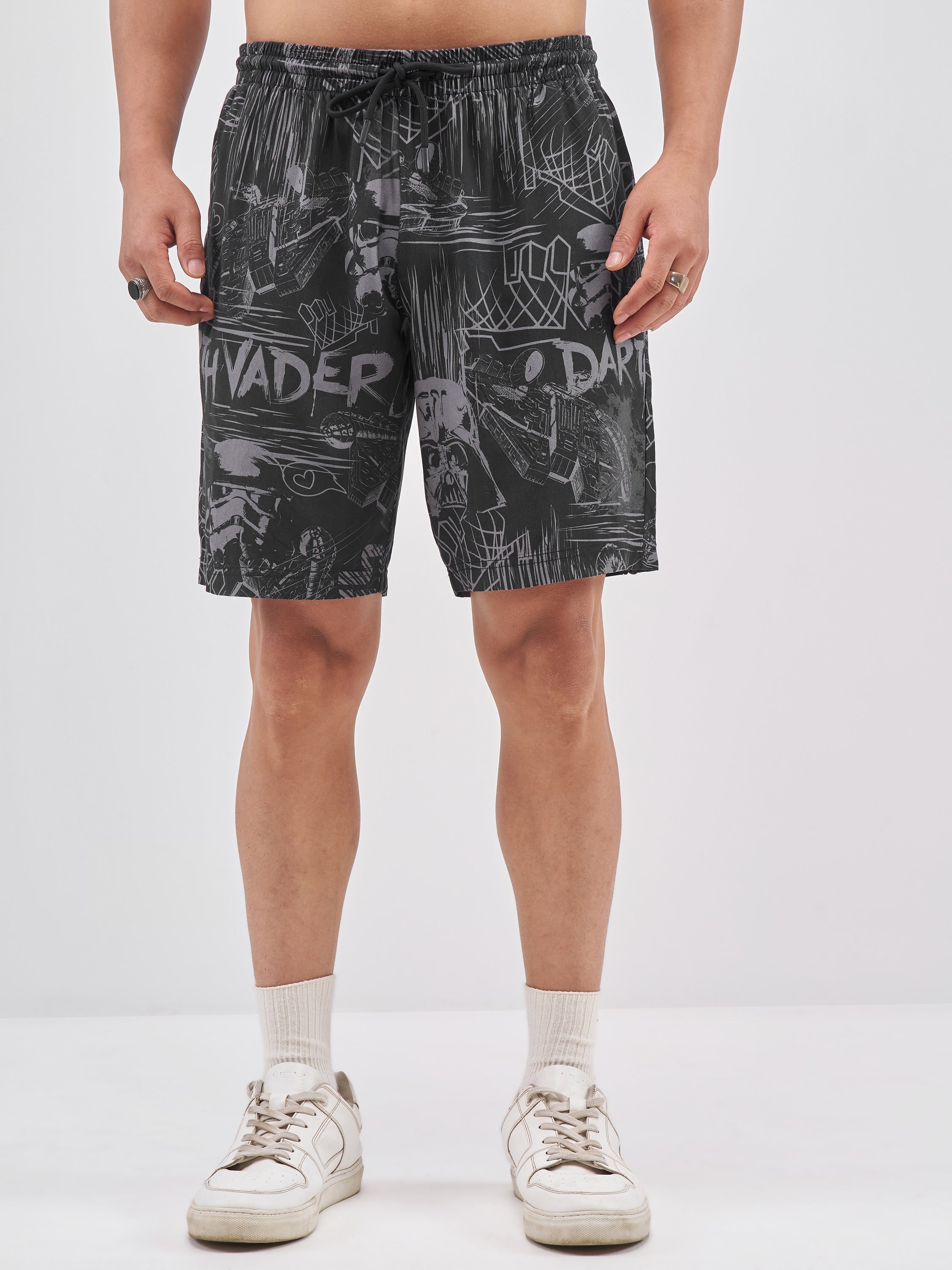 Star Wars Highlander Men Black Shirt With Shorts Co-Ords - Black - Image 8