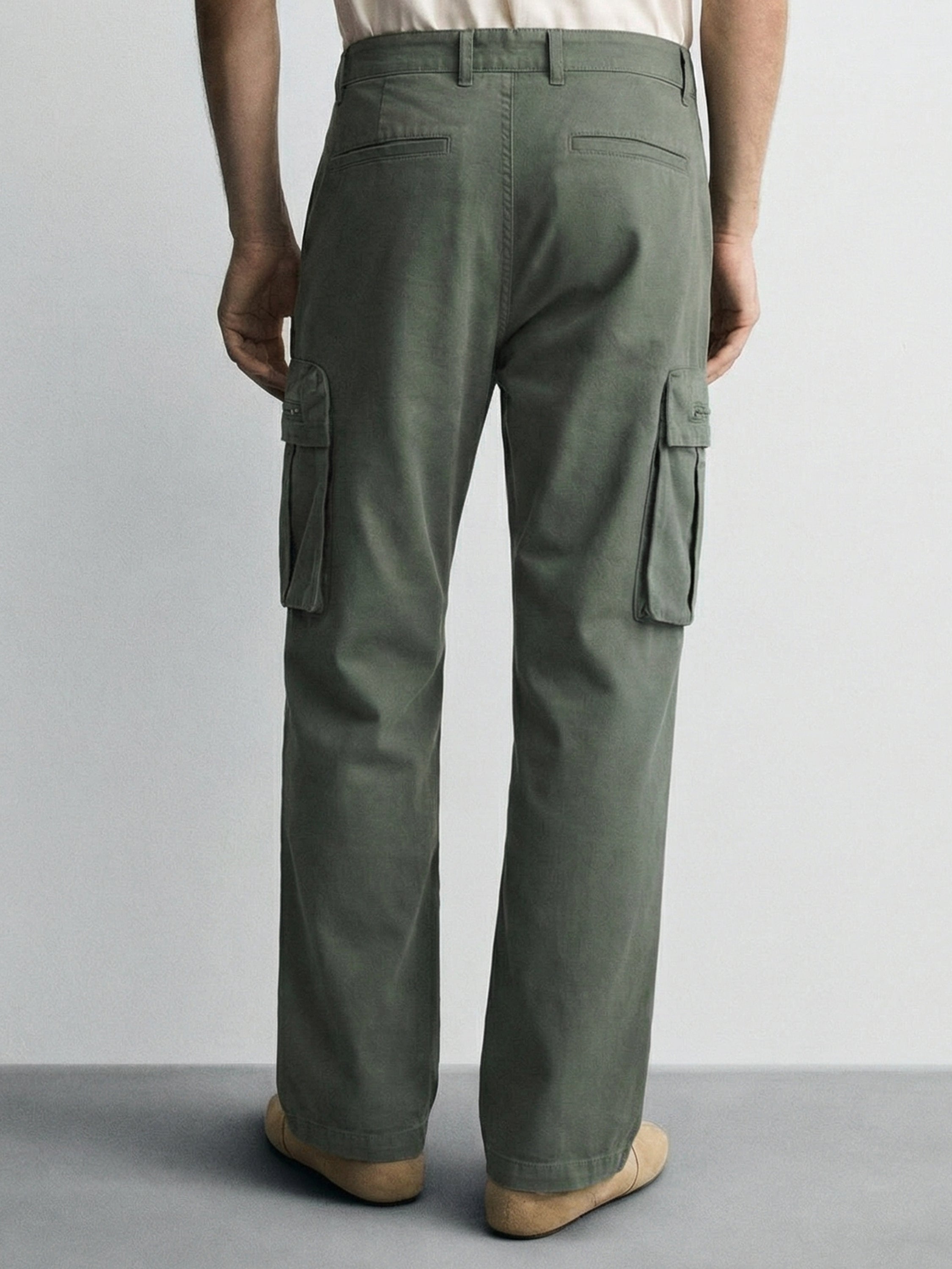 Highlander Men Olive Star Wars Loose Fit Solid Regular Trouser - Olive - Image 3