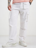 Star Wars Highlander Men White Star Wars Loose Fit Solid Regular Trouser - White - Image 1