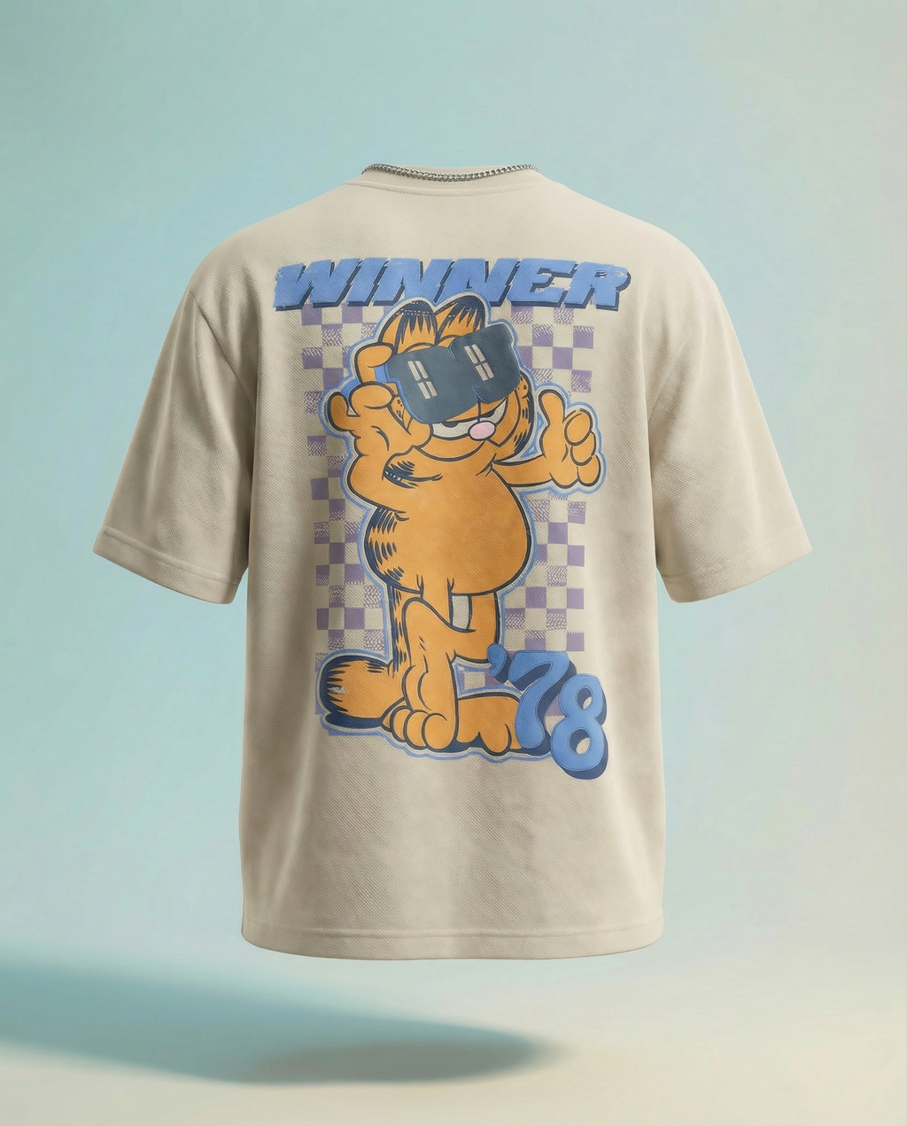 Highlander Men Beige Garfield Printed Round Neck T-Shirt - Beige - Image 1