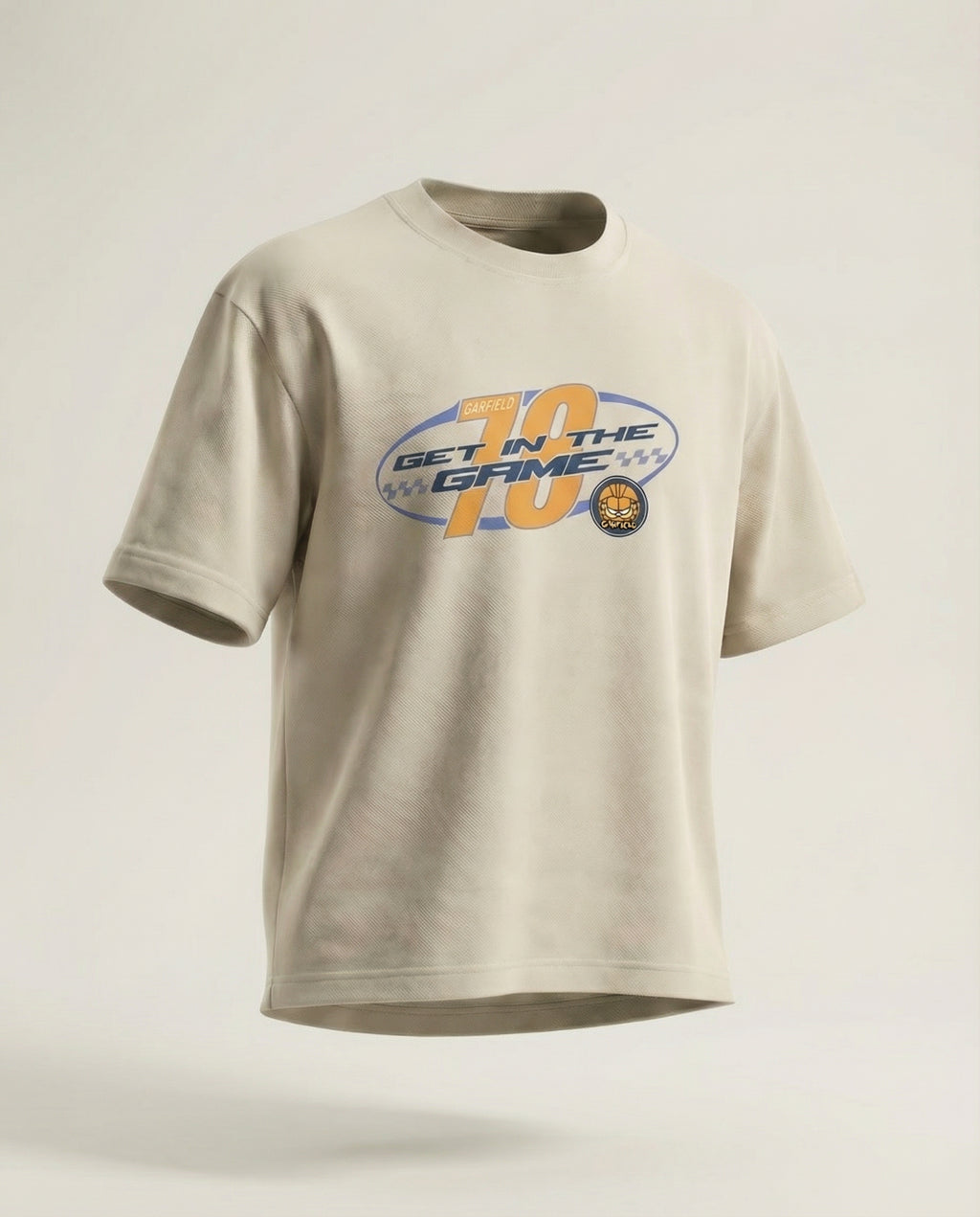 Highlander Men Beige Garfield Printed Round Neck T-Shirt - Beige - Image 2