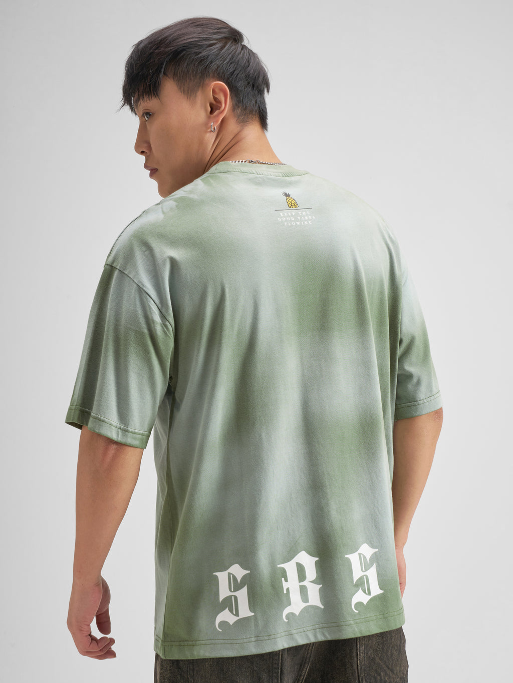 Highlander Men Green Spongebob Squarepants Printed Round Neck T-Shirt - Green - Image 4