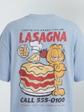 Highlander Men Blue Garfield Printed Round Neck T-Shirt - Blue - Image 1