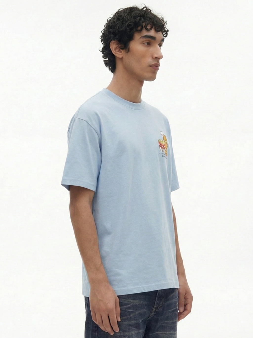 Highlander Men Blue Garfield Printed Round Neck T-Shirt - Blue - Image 7