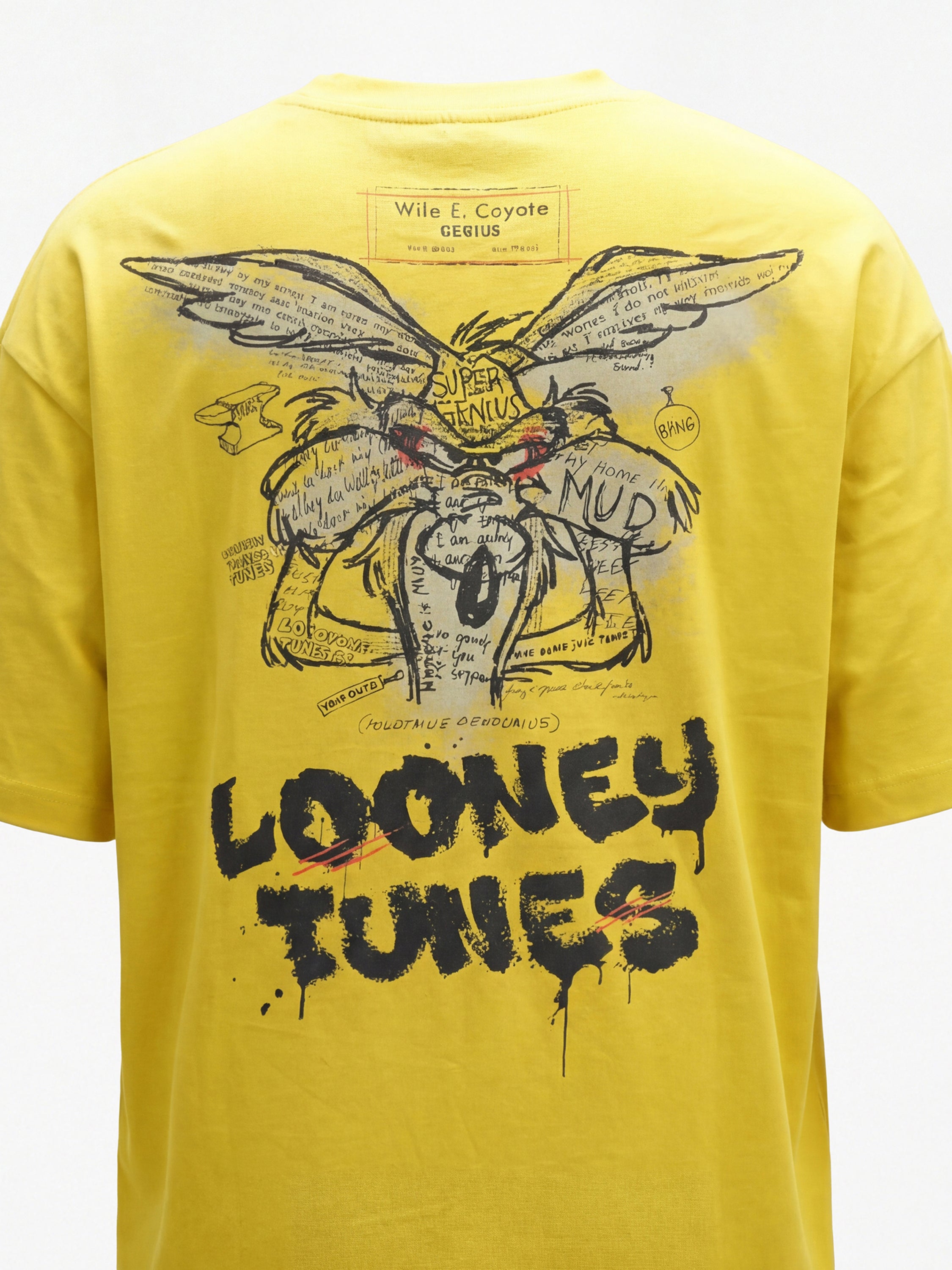 WB By Highlander Men Yellow Looney Tunes Printed Round Neck T-Shirt - Yellow - Image 1