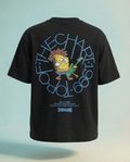 Highlander Men Black Spongebob Squarepants Printed Round Neck T-Shirt - Black - Image 1