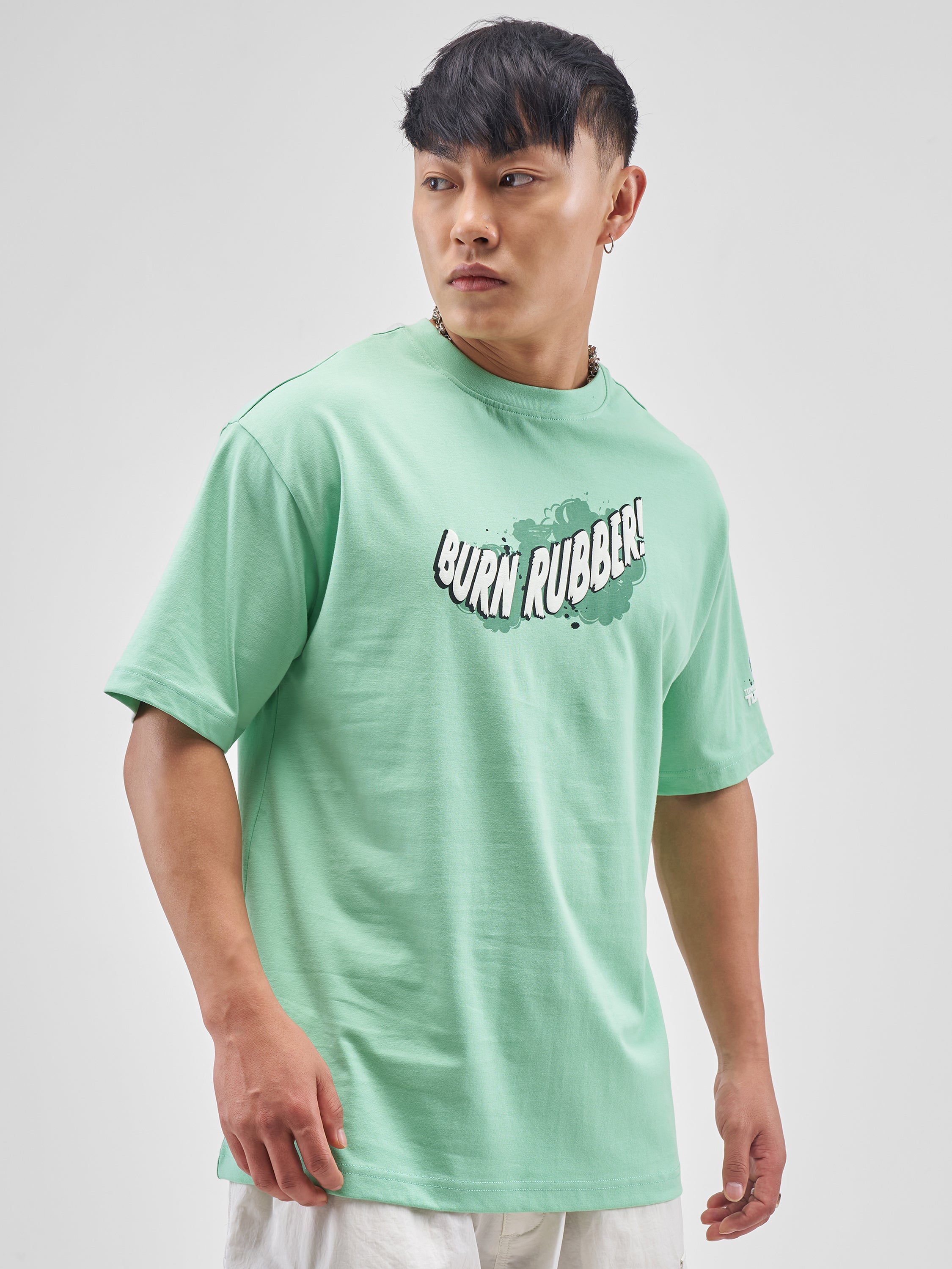 Highlander Men Green Ninja Turtles Printed Round Neck T-Shirt - Green - Image 6