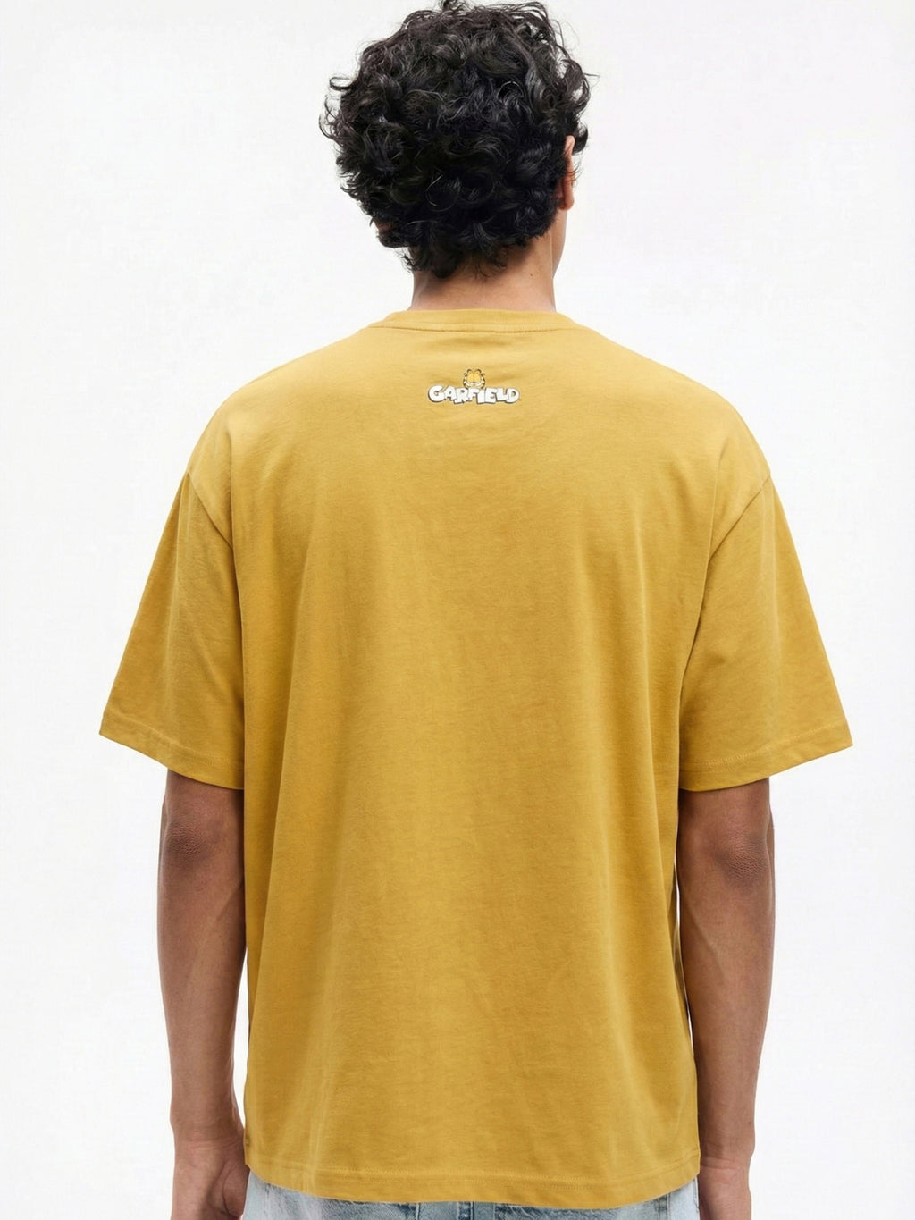 Highlander Men Mustard Garfield Printed Round Neck T-Shirt - Mustard - Image 5