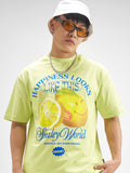Highlander Men Green SmileyWorld® Printed Round Neck T-Shirt - Green - Image 1