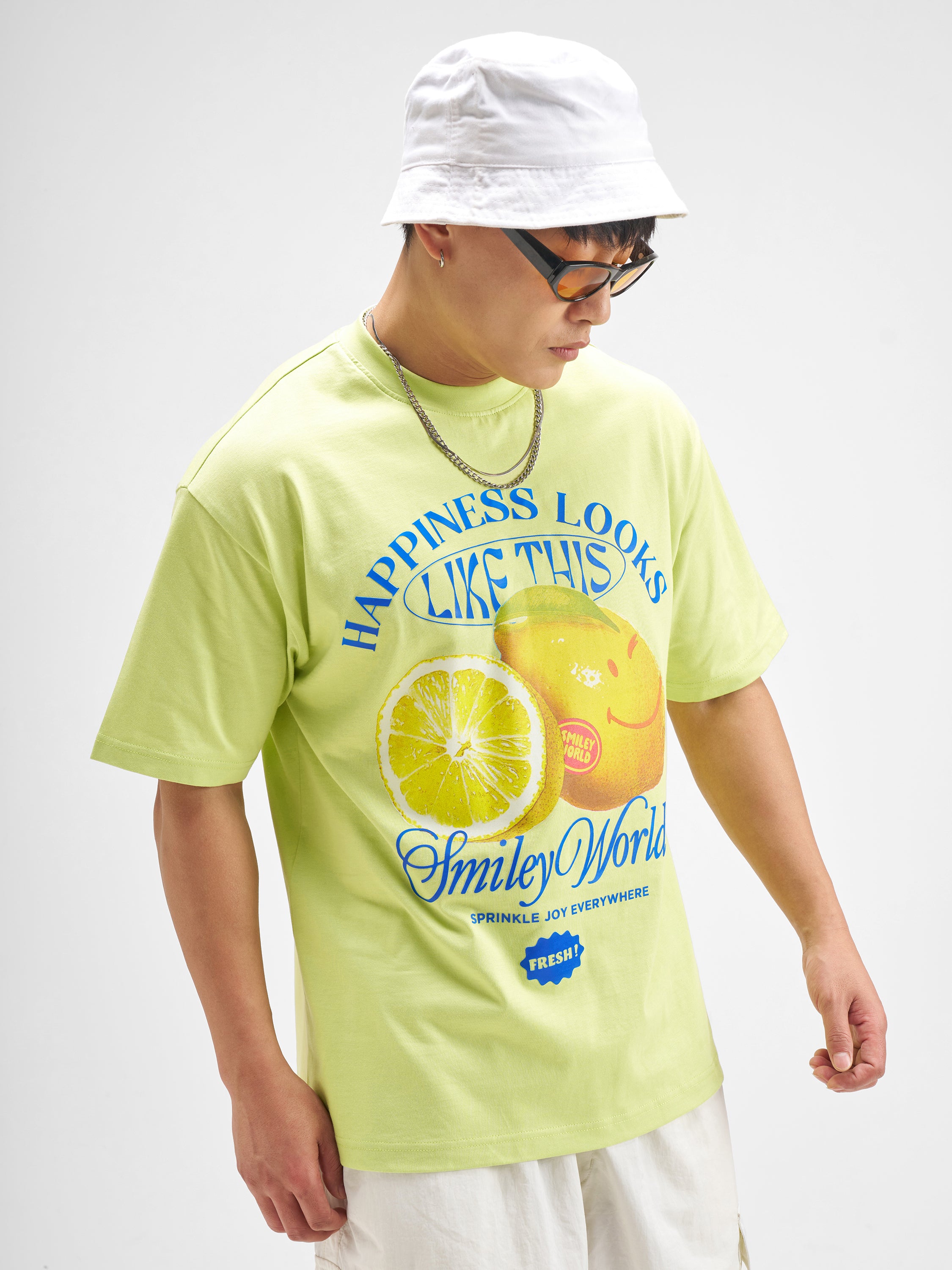 Highlander Men Green SmileyWorld® Printed Round Neck T-Shirt - Green - Image 6