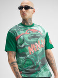 Highlander Men Green Ninja Turtles Printed Round Neck T-Shirt - Green - Image 1