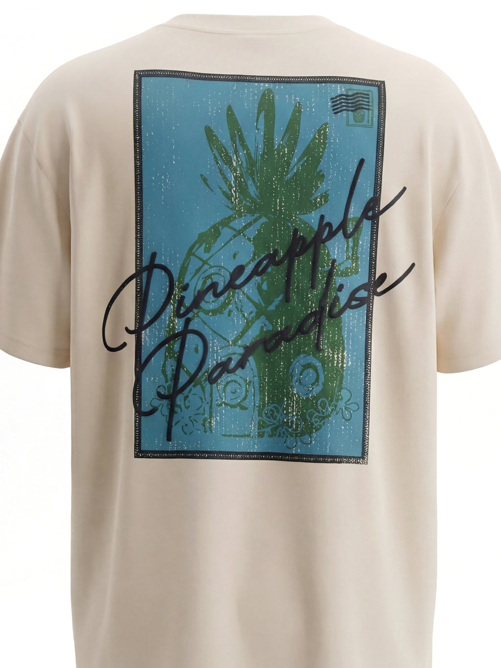 Highlander Men Cream Spongebob Squarepants Printed Round Neck T-Shirt - Cream - Image 1