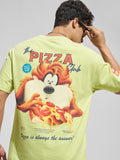 WB By Highlander Men Green Looney Tunes Printed Round Neck T-Shirt