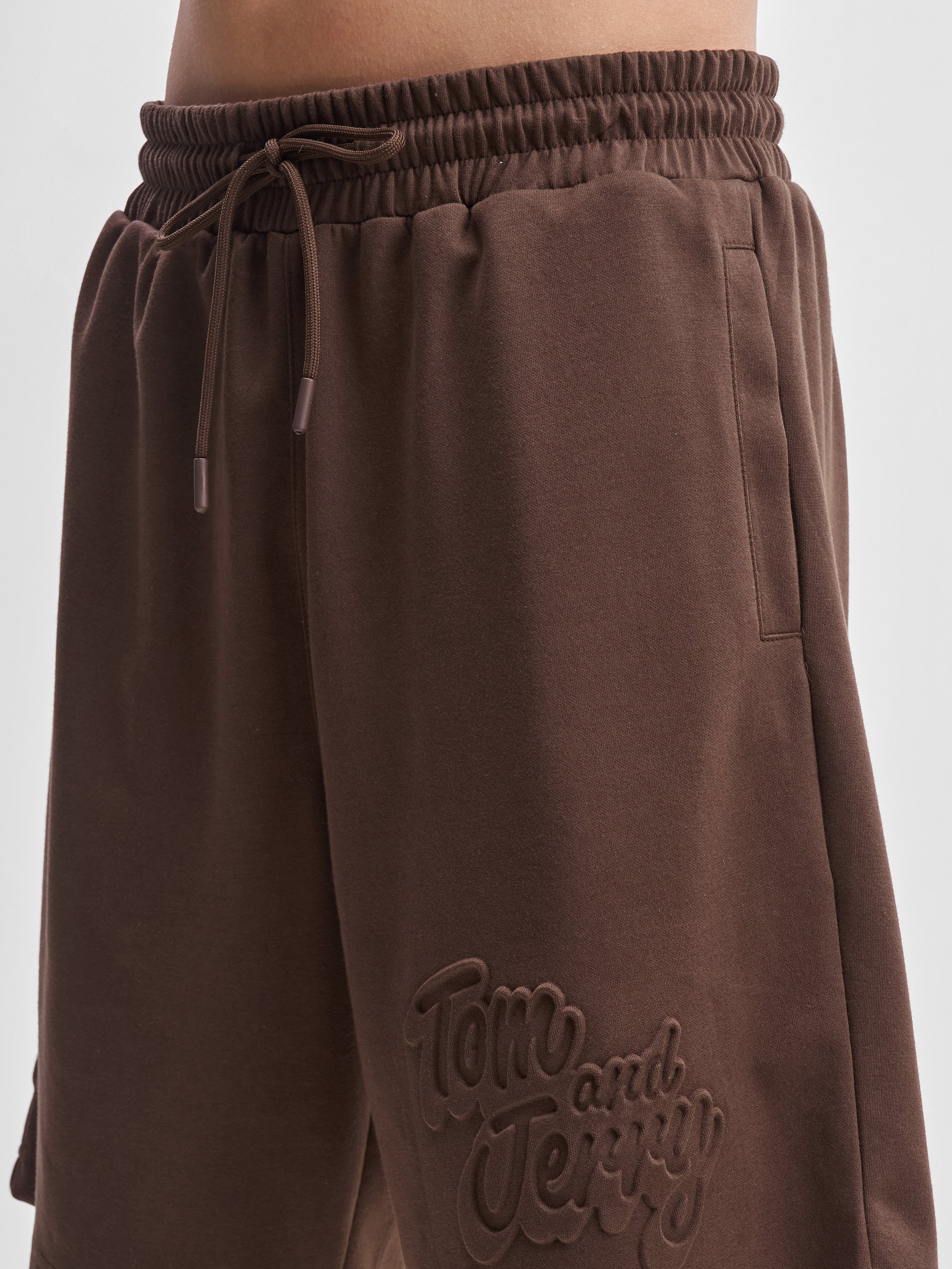 WB By Highlander Men Brown Tom And Jerry T-shirt With Shorts Co-Ords - Brown - Image 7