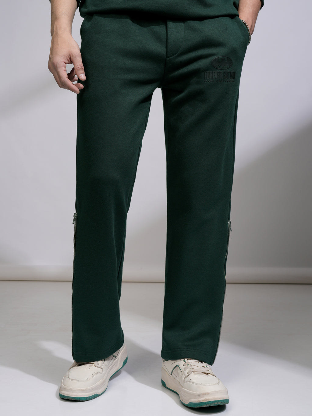 DC By Highlander Men Olive Batman Straight Fit Printed Track Pants - Olive - Image 4