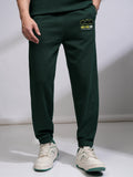 DC By Highlander Men Olive Batman Relaxed Fit Printed Joggers - Olive - Image 1