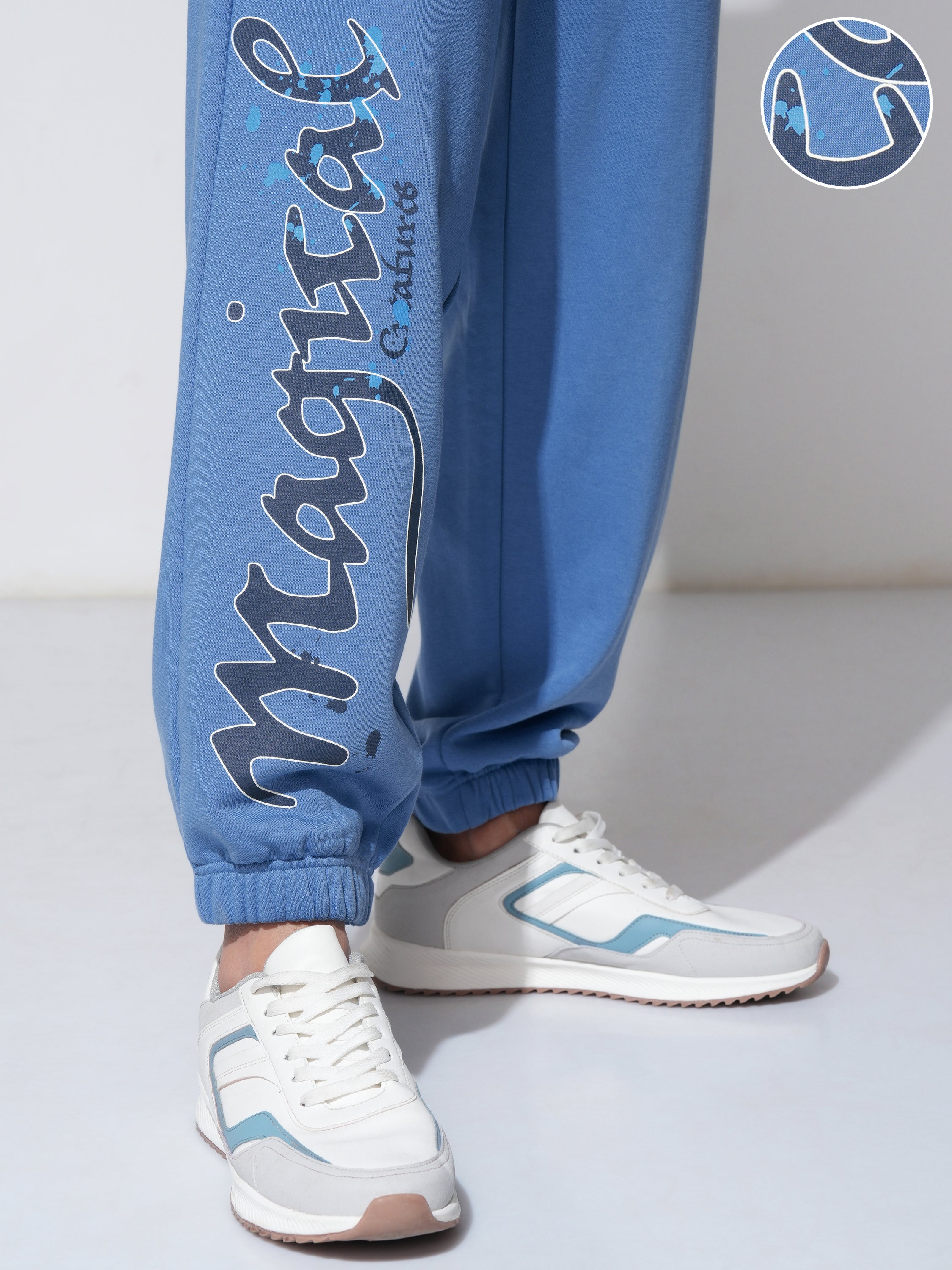 WB By Highlander Men Blue Harry Potter Straight Fit Printed Joggers - Blue - Image 5