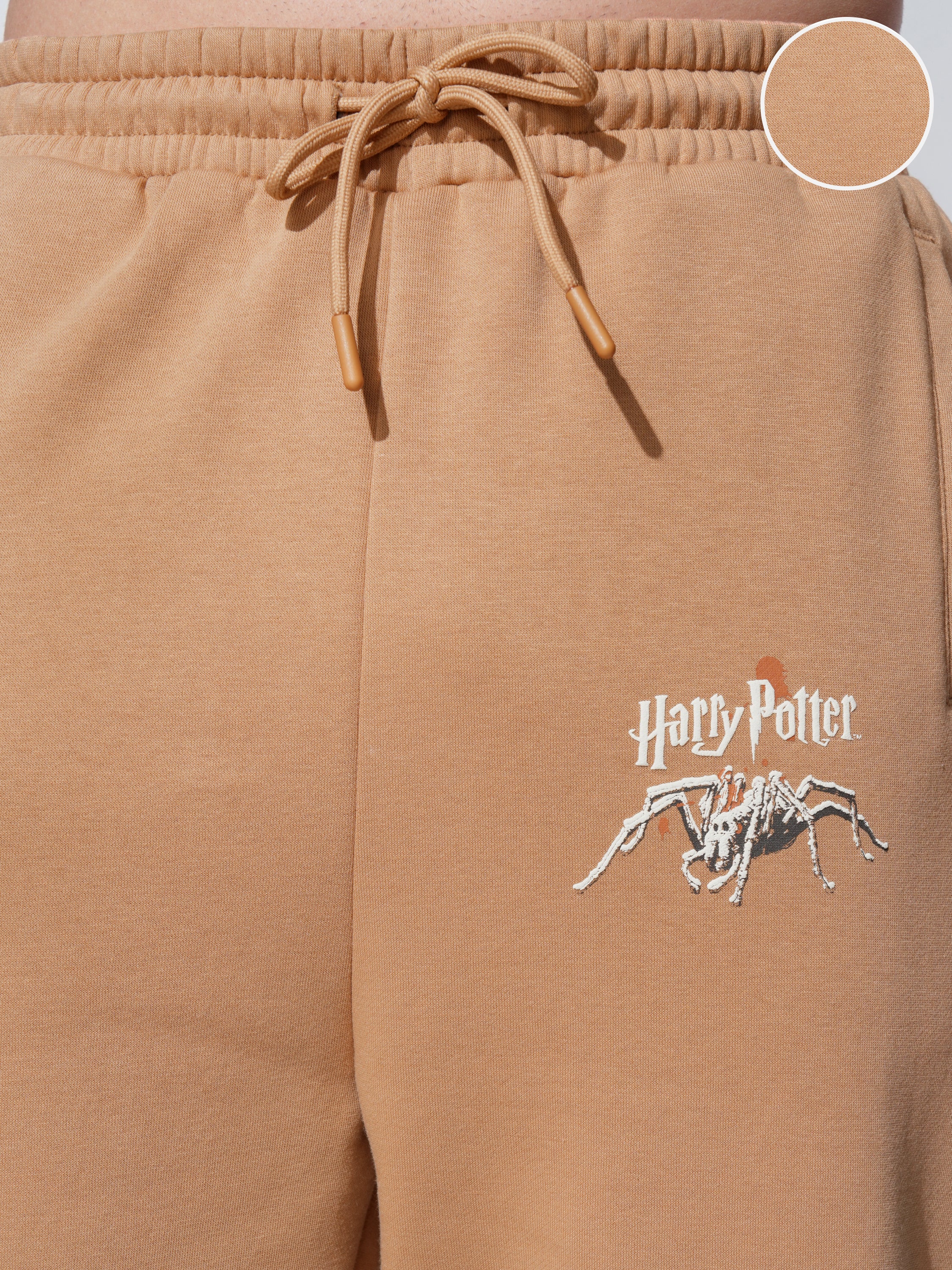 WB By Highlander Men Brown Harry Potter Straight Fit Printed Joggers - Brown - Image 5