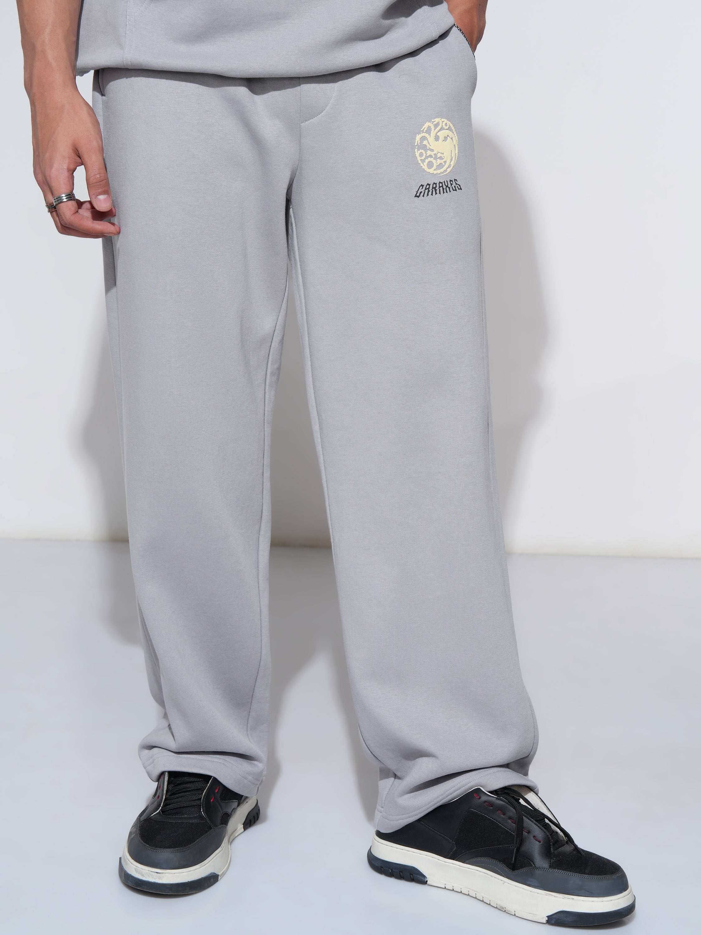 WB By Highlander Men Grey Game Of Thrones Straight Fit Printed Track Pants - Grey - Image 4