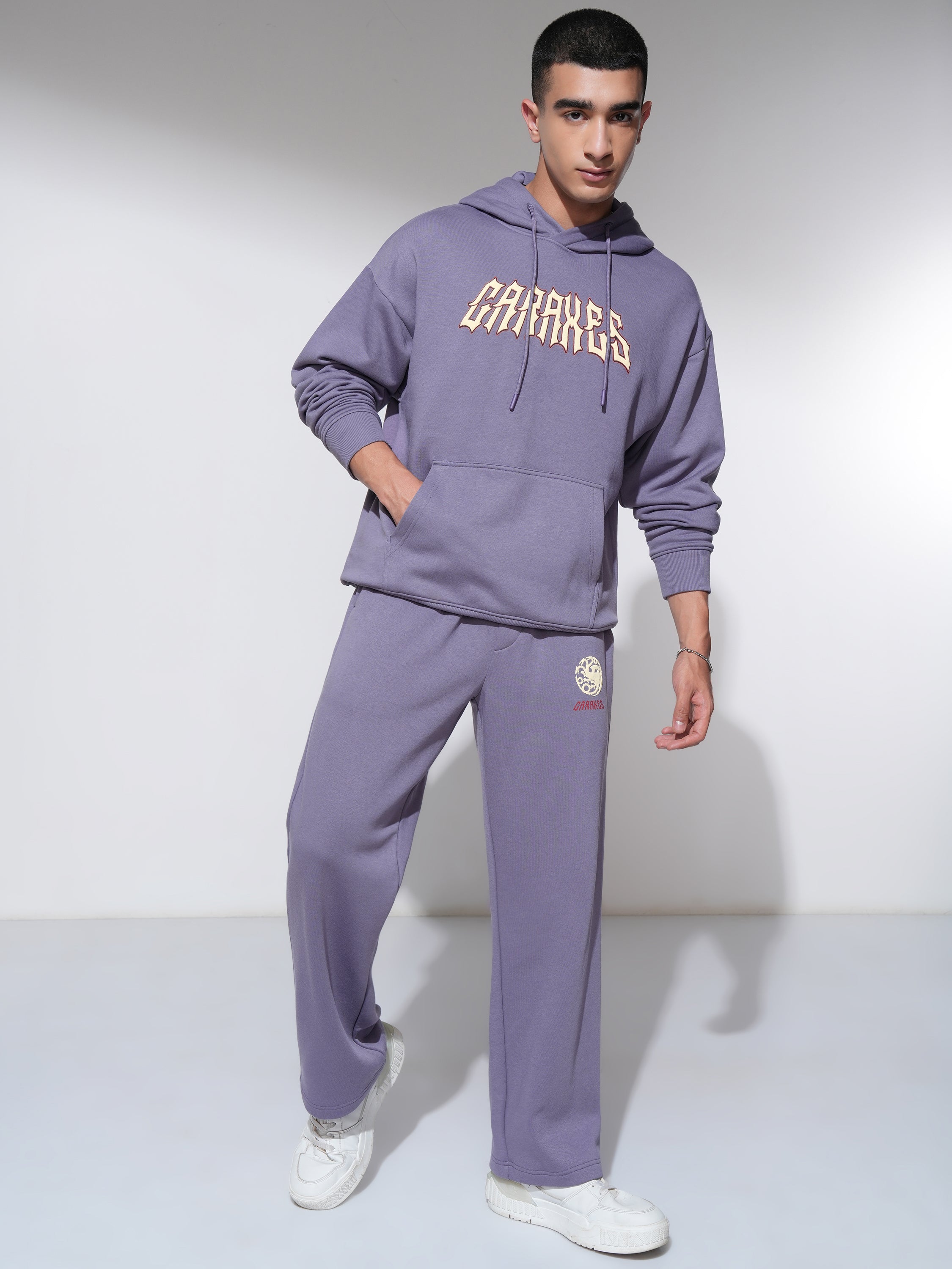 WB By Highlander Men Purple Game Of Thrones Straight Fit Printed Joggers - Purple - Image 2