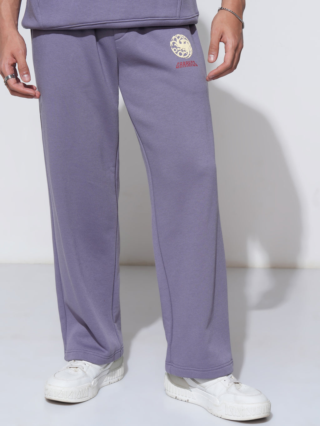 WB By Highlander Men Purple Game Of Thrones Straight Fit Printed Joggers - Purple - Image 4
