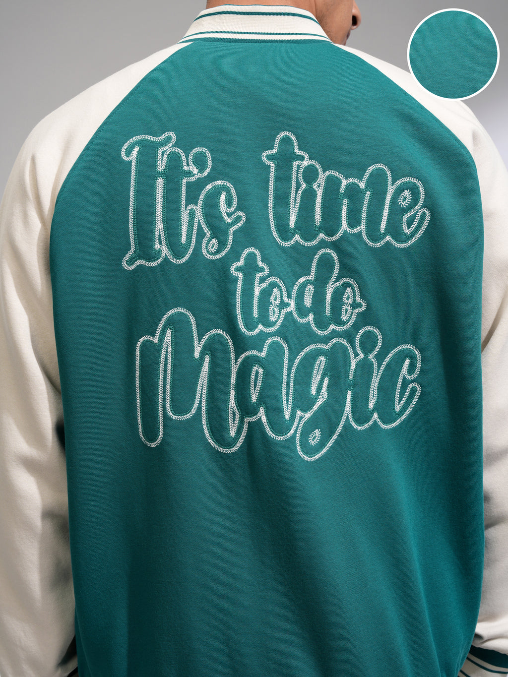 WB By Highlander Men Green Harry Potter Printed Varsity Jacket - Green - Image 5