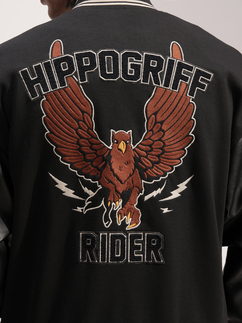 WB By Highlander Men Black Harry Potter Printed Varsity Jacket - Black - Image 7