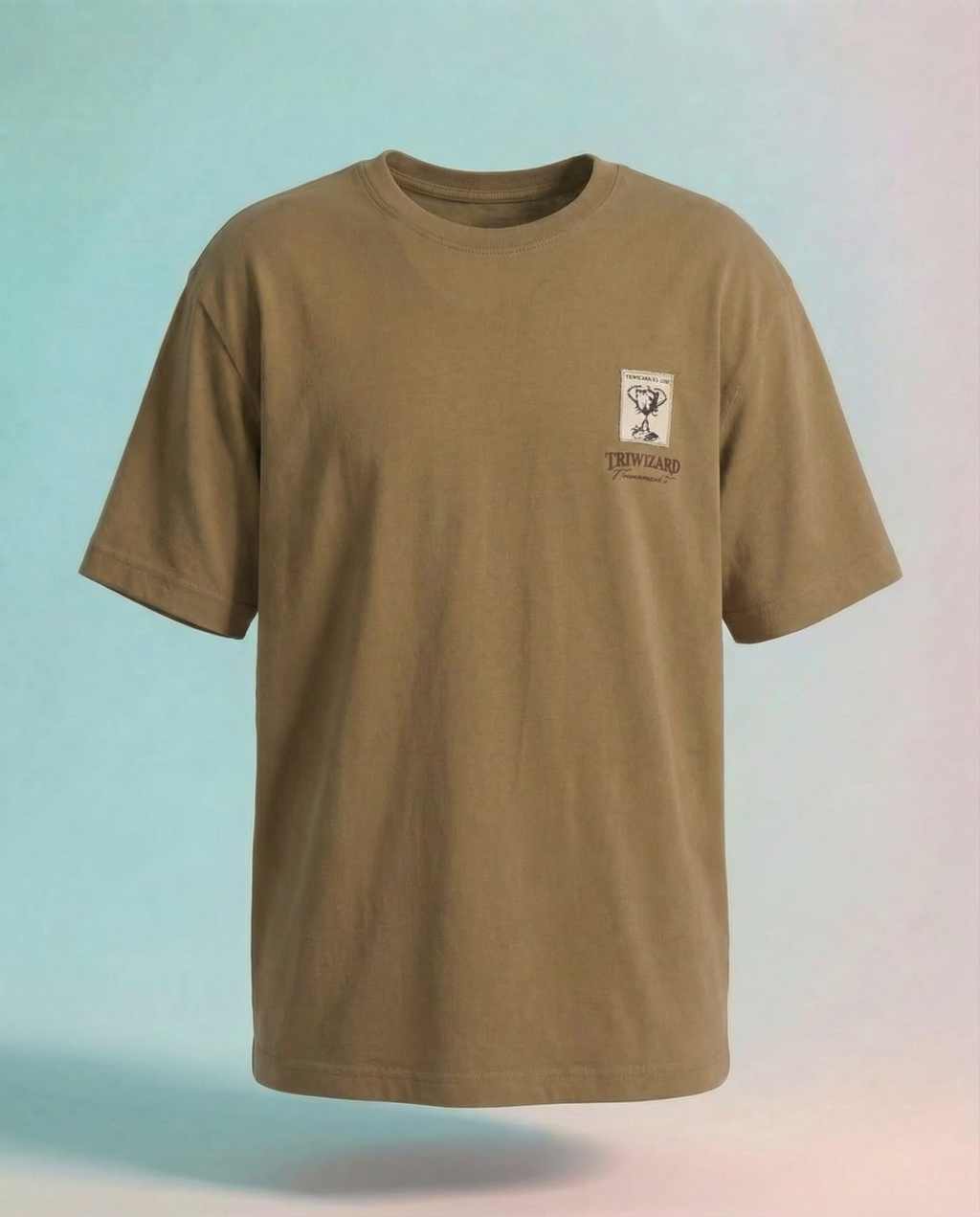 WB By Highlander Men Harry Potter Brown Applique Round Neck T-Shirt - Brown - Image 2