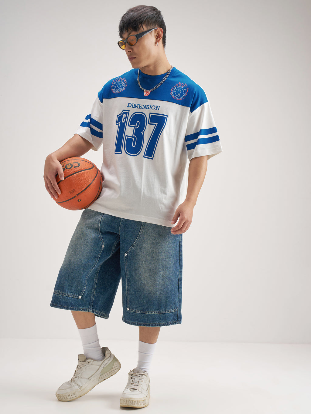 WB By Highlander Men White Rick Morty Printed Round Neck Oversized Fit T-Shirt - White - Image 2