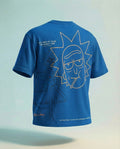 WB By Highlander Men Blue Rick And Morty Printed Round Neck T-Shirt - Blue - Image 1
