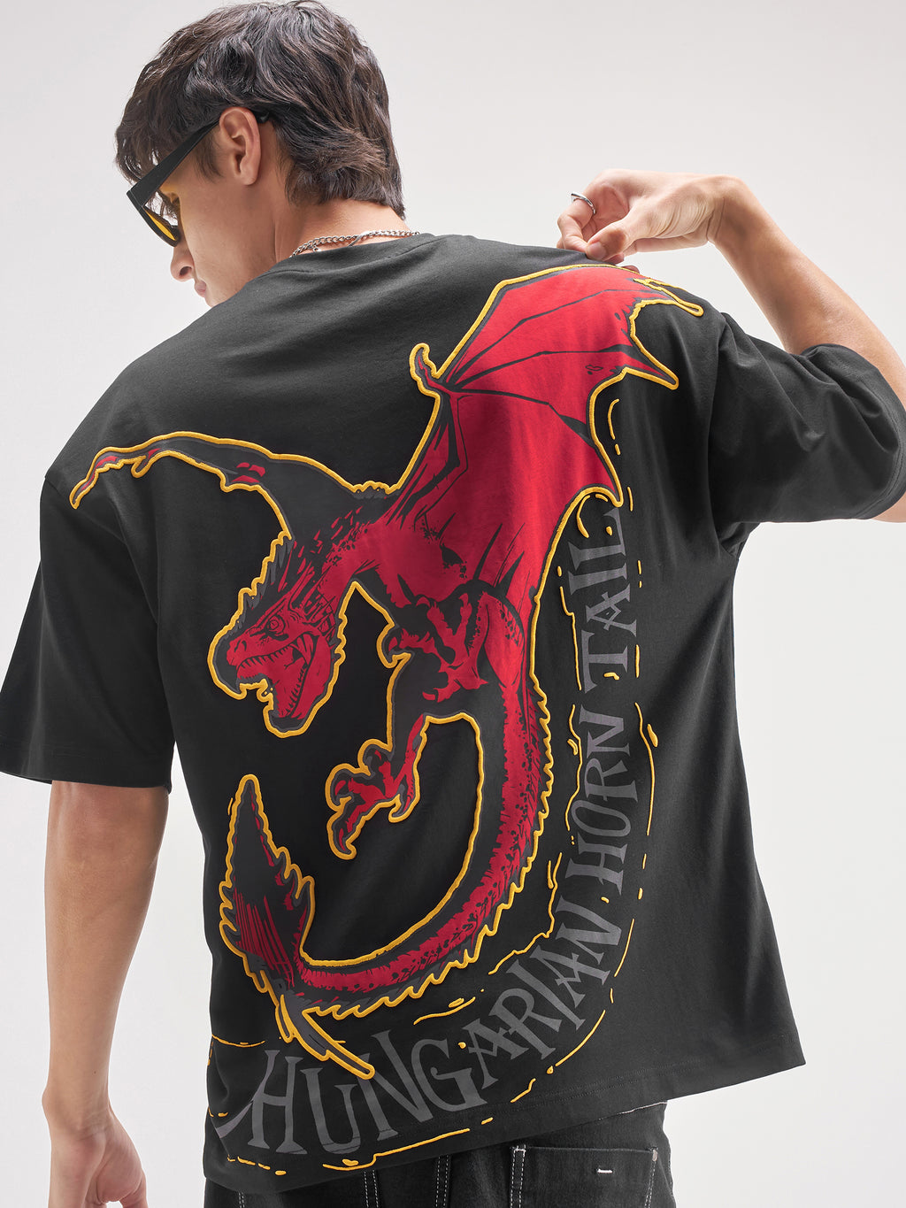 WB By Highlander Men Black Harry Potter Printed Round Neck T-Shirt - Black - Image 1