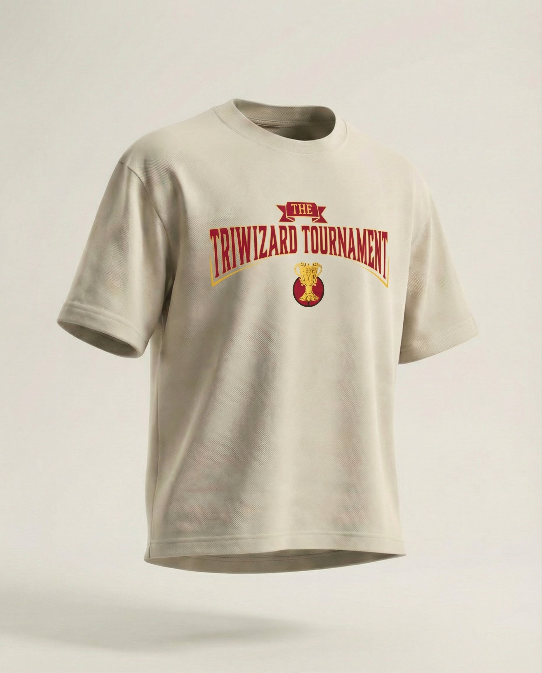 WB By Highlander Men Beige Hungarian Horntail Printed Round Neck T-Shirt - Beige - Image 1