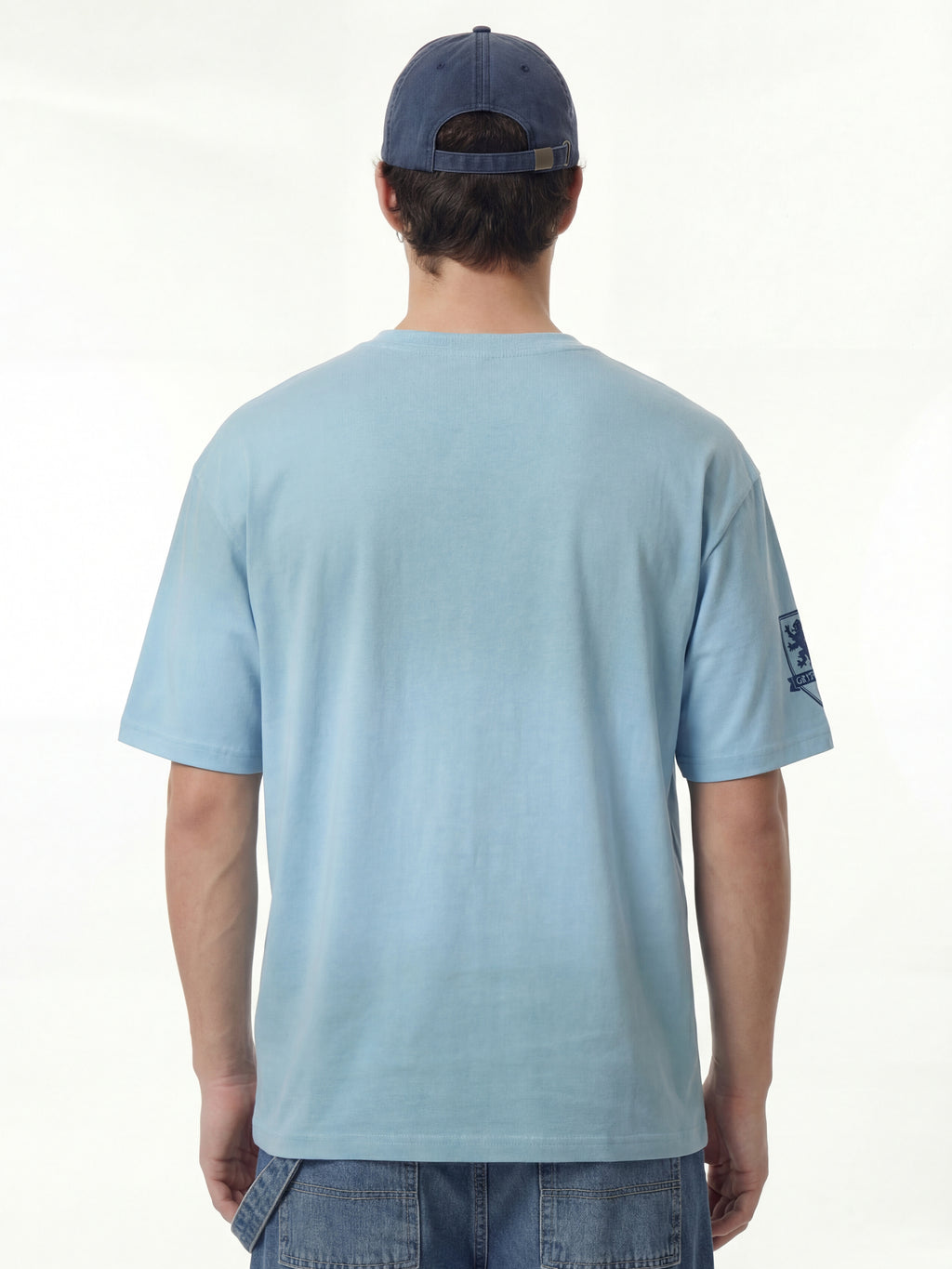WB By Highlander Men Blue Harry Potter Printed Round Neck Oversized Fit T-Shirt - Blue - Image 5