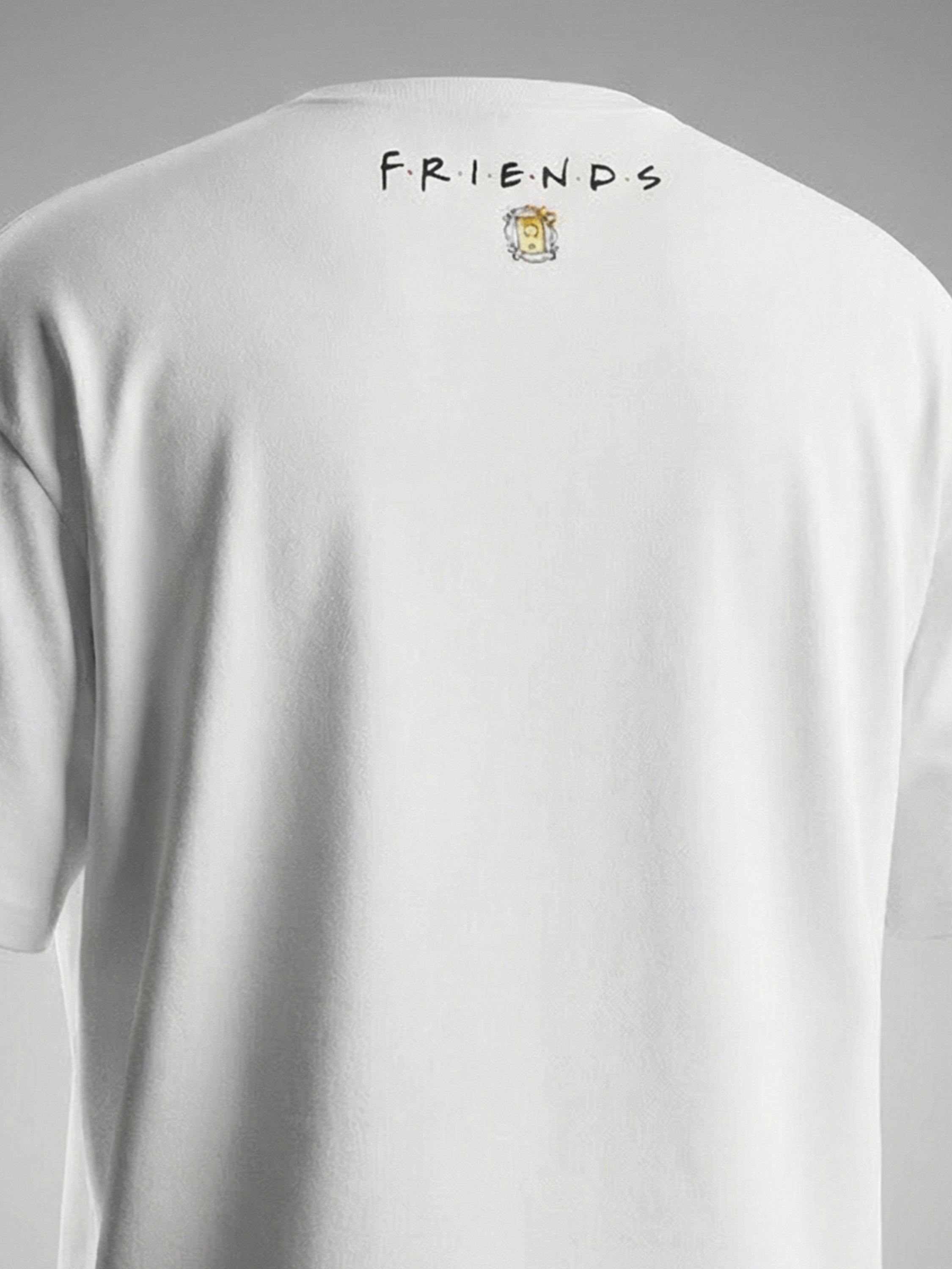 Highlander Men White FRIENDS Printed Round Neck T-Shirt - White - Image 2