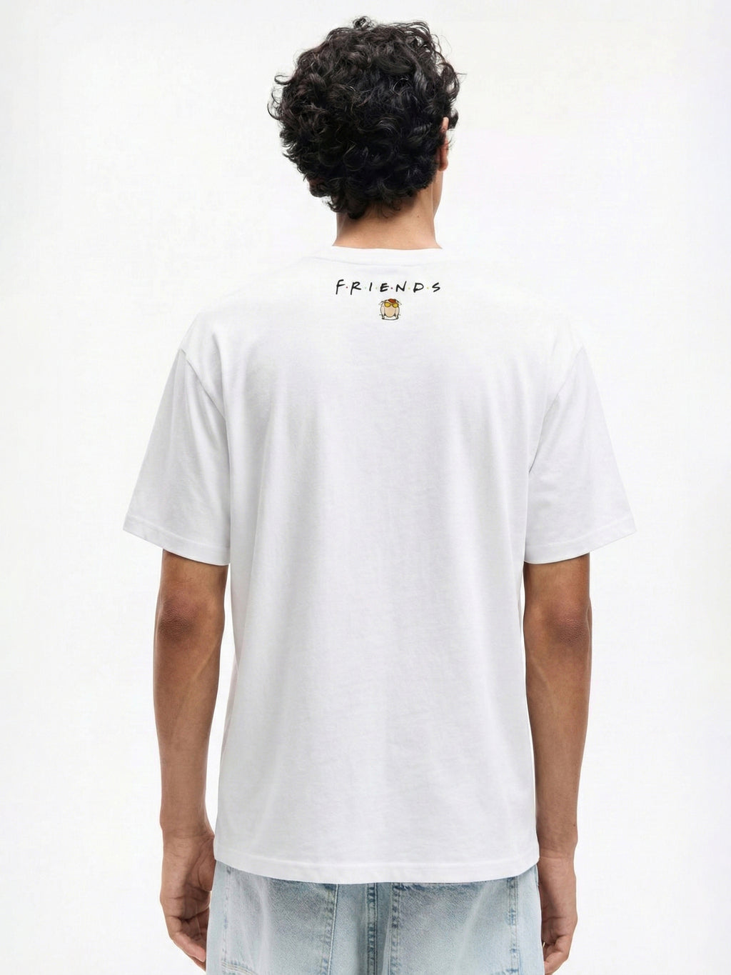 Highlander Men White FRIENDS Printed Round Neck T-Shirt - White - Image 5