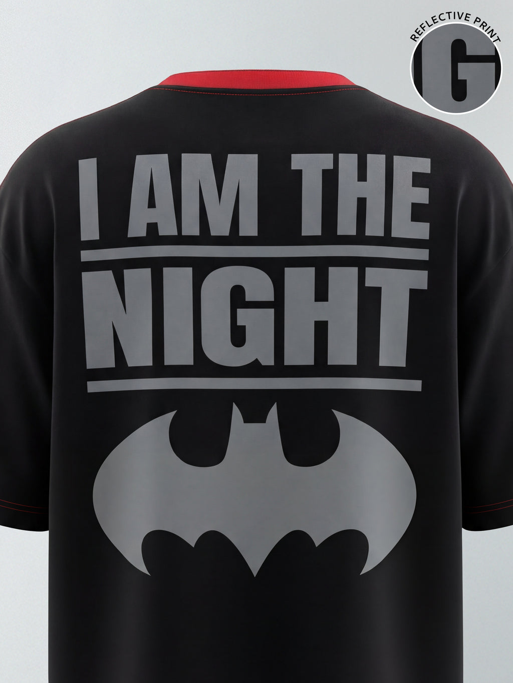 DC By Highlander Men Black Batman Printed Round Neck T-Shirt - Black - Image 1