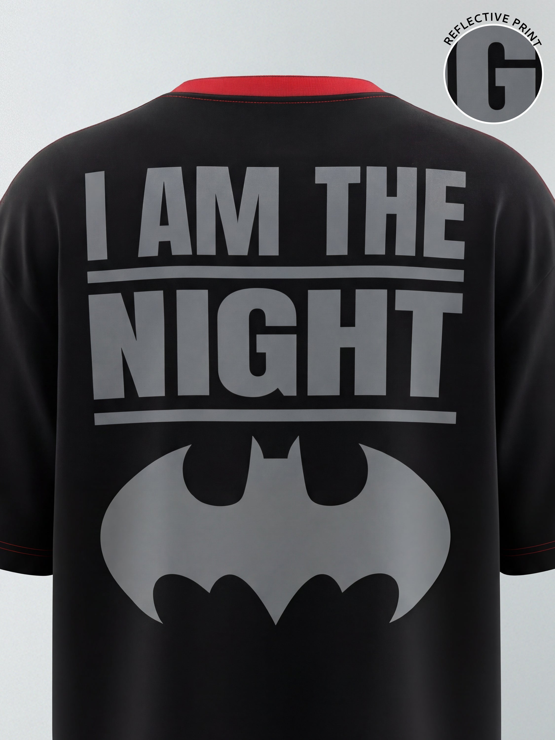DC By Highlander Men Black Batman Printed Round Neck T-Shirt - Black - Image 1