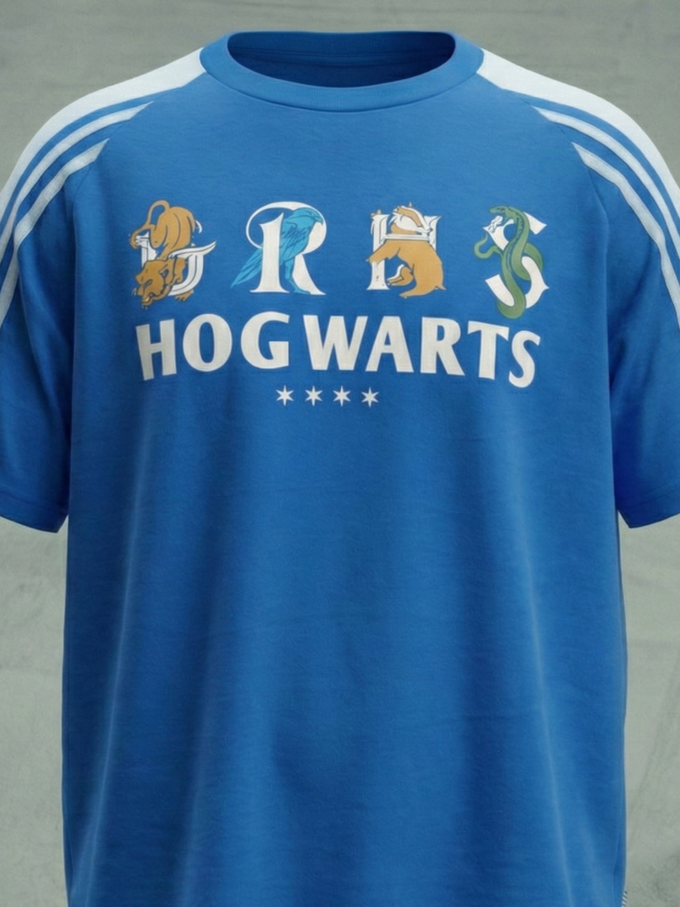 WB By Highlander Men Blue Harry Potter Printed Round Neck T-Shirt - Blue - Image 1