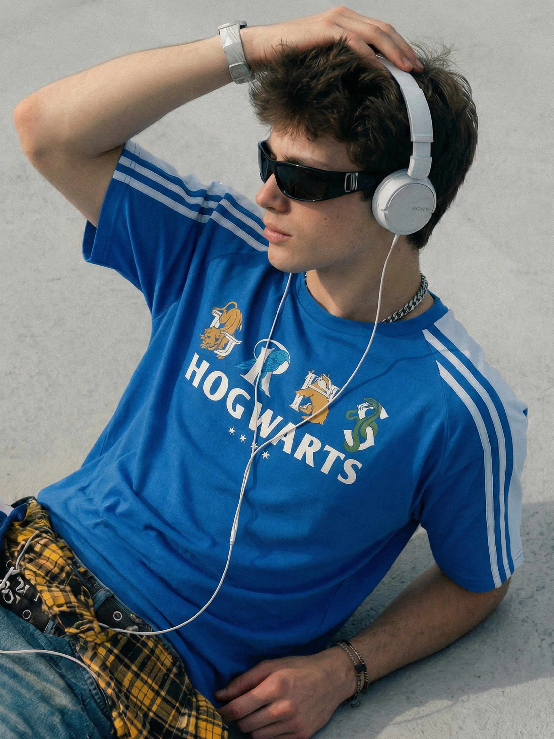 WB By Highlander Men Blue Harry Potter Printed Round Neck T-Shirt - Blue - Image 3