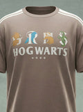 WB By Highlander Men Taupe Harry Potter Printed Round Neck T-Shirt - Taupe - Image 1